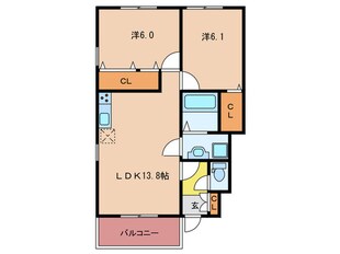 ホオナネア新宮の物件間取画像